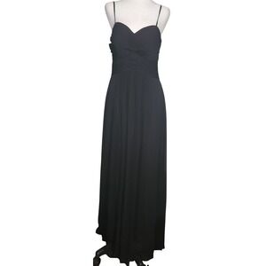 NWT Azazie Black Maxi  Formal Gown Evening Party Cocktail Briddemaids Size A10
